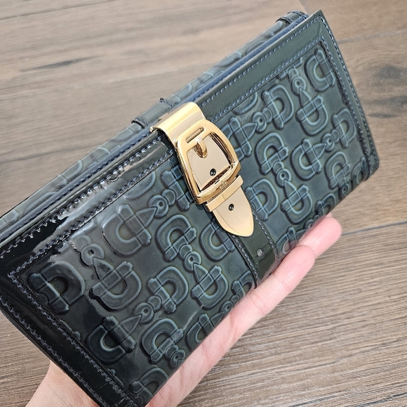 Gucci Bifold Long Wallet Horsebit Monogram & Buckle RARE 🌟 - Picture 2 of 16